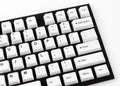 Tai-Hao Black on White 150 Key Cubic Profile Double Shot ABS Keycap Set