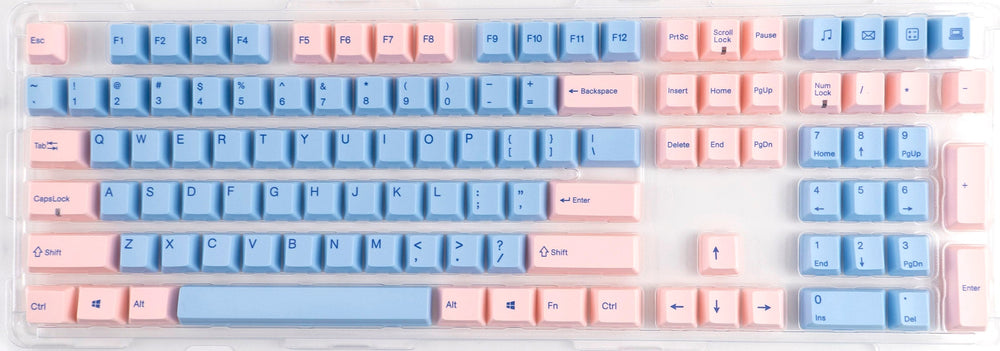 Varmilo Blue / Pink 108 Key Varmilo Profile Dye Sub PBT Keycap Set