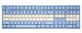 Varmilo Santorini White / Blue 108 Key Varmilo Profile Dye Sub PBT Keycap Set