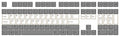 Varmilo Crystallized White / Grey 108 Key Varmilo Profile Dye Sub PBT Keycap Set