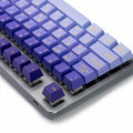 Tai-Hao Indigo Purple Gradient Hangul & English 117 Key Cubic Profile Double Shot ABS Keycap Set