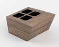 MK Custom 4-Key Wooden Backlit Artisan Keycap Display