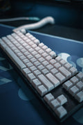 Tai-Hao Nata De Coco White 149 Key Cubic Profile Double Shot ABS Keycap Set
