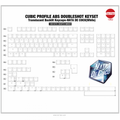 Tai-Hao Nata De Coco White 149 Key Cubic Profile Double Shot ABS Keycap Set