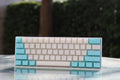 Tai-Hao Nata De Coco Blue / White 149 Key Cubic Profile Double Shot Keycap Set