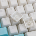 Tai-Hao Nata De Coco Blue / White 149 Key Cubic Profile Double Shot Keycap Set