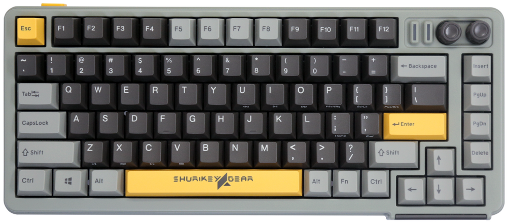 Shurikey Saizo 001 75% Bluetooth 5.0 White LED Double Shot ABS EC Mechanical Keyboard
