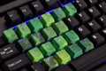 Tai-Hao Green Camo 23 Key OEM Profile TPR Rubberized Gaming Backlit Keycap Set