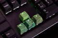 Tai-Hao Green Camo 23 Key OEM Profile TPR Rubberized Gaming Backlit Keycap Set