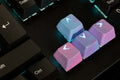 Tai-Hao Pink & Blue Camo 23 Key OEM Profile TPR Rubberized Gaming Backlit Keycap Set
