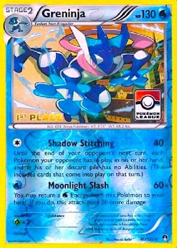 Greninja - 40/122 (Pokemon League) [1st Place] - 040/122 - (League & Championship Cards)