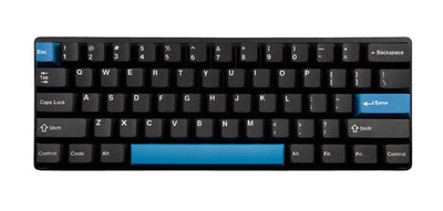 Vortex New POK3R Black Aluminum 60% Double Shot PBT Mechanical Keyboard