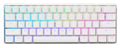 Vortex New POK3R White Aluminum 60% RGB Double Shot PBT Mechanical Keyboard