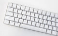 Vortex New POK3R White Aluminum 60% White LED Double Shot PBT Mechanical Keyboard