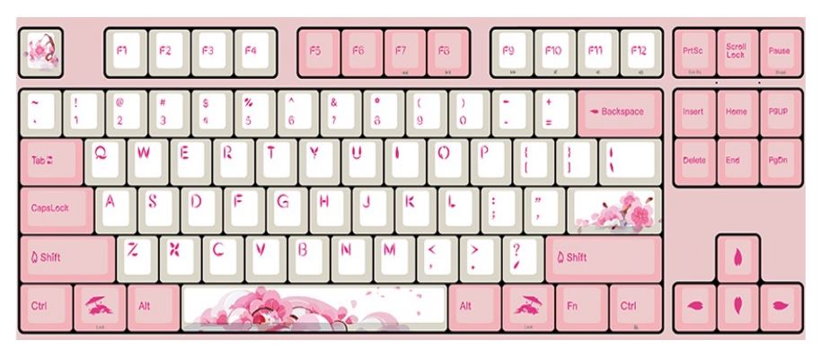 Varmilo VA Series V2 Sakura Round 2 TKL Mechanical Keyboard