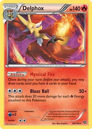 Delphox 26 146 Xy Base Set 26 Deck Exclusives