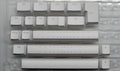 Vortex White Backlit 126 Key Double Shot PBT Keycap Set