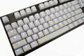 Vortex White Backlit 126 Key Double Shot PBT Keycap Set