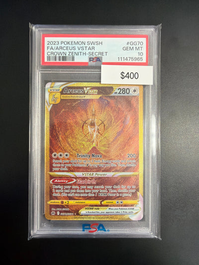 Pokemon Arceus VSTAR Secret #GG70 PSA 10