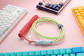 Ducky x MK Strawberry Frog Premicord Custom USB Cable w/ Coil