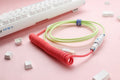 Ducky x MK Strawberry Frog Premicord Custom USB Cable w/ Coil