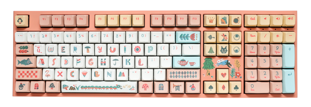 Ducky x Dimanche Alice in Wonderland One 2 Pro Dye Sub PBT Limited Mechanical Keyboard