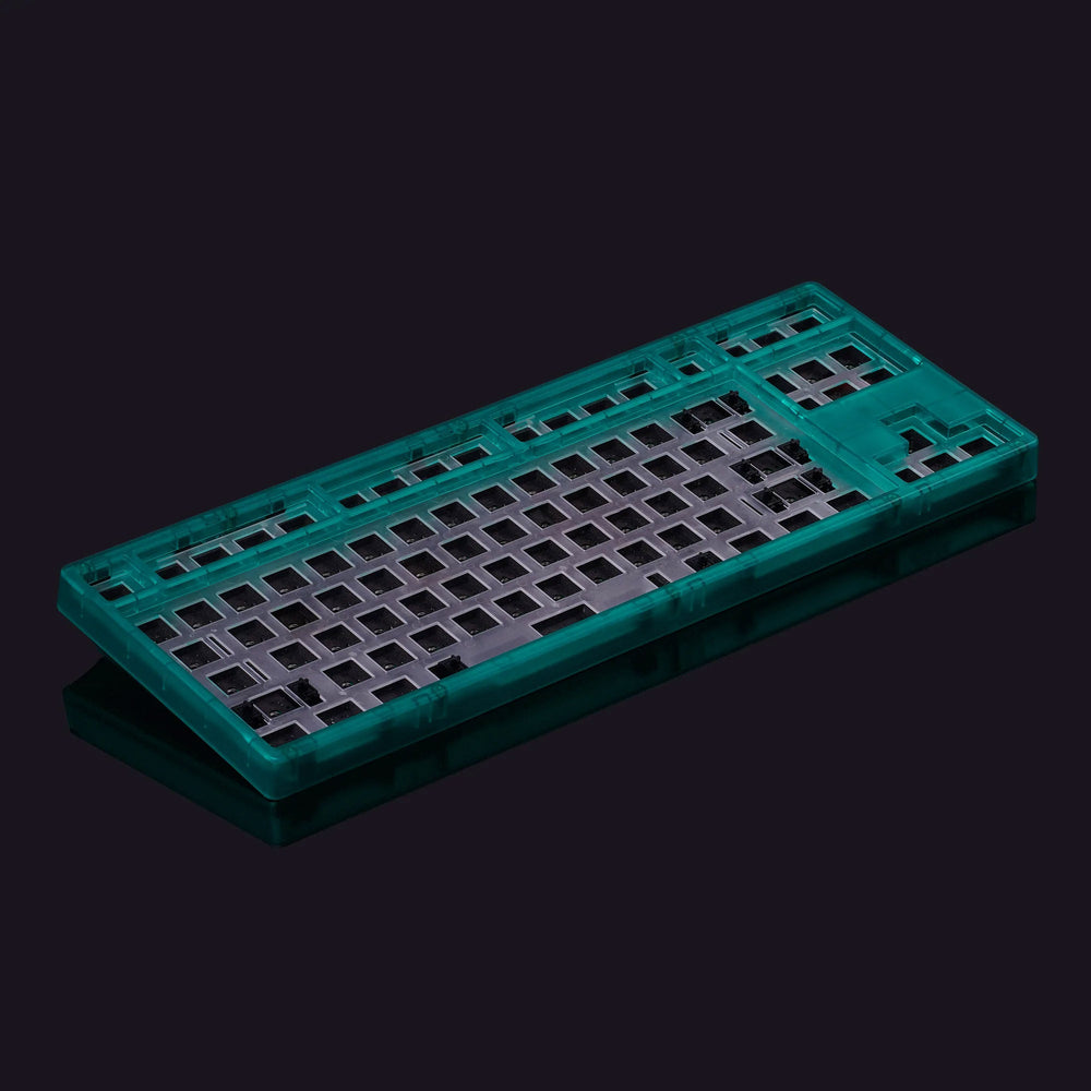 KBDFans Tiger Lite Transparent Green Barebones RGB TKL Hotswap DIY Keyboard Kit