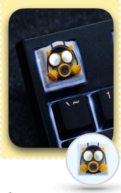 Hot Keys Project HKP Specter Backlit White Face Artisan Keycap