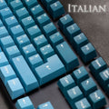 Tai-Hao Pine Green Gradient ISO Italian 141 Key Cubic Double Shot ABS Keycap Set