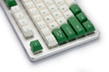 Tai-Hao Green & White 116 Key Cubic Profile Double Shot ABS Keycap Set