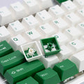 Tai-Hao Green & White 116 Key Cubic Profile Double Shot ABS Keycap Set