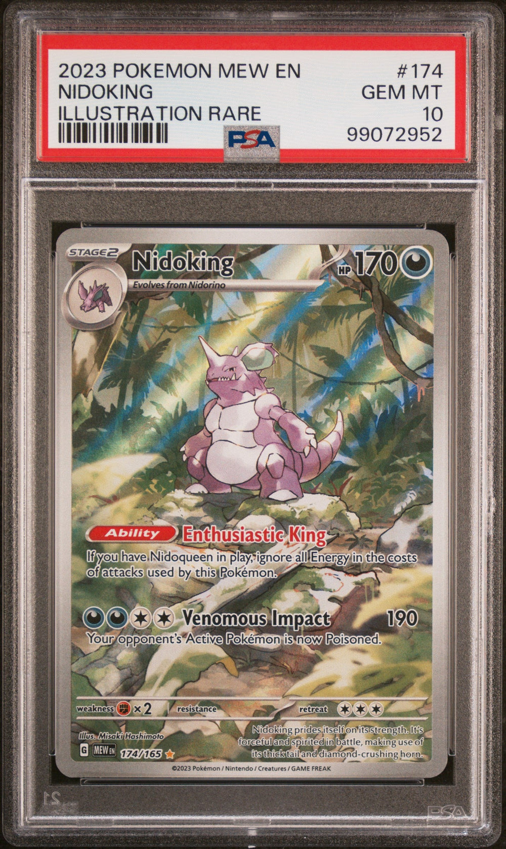 2023 POKEMON MEW EN-151 #174 NIDOKING ILLUSTRATION RARE
