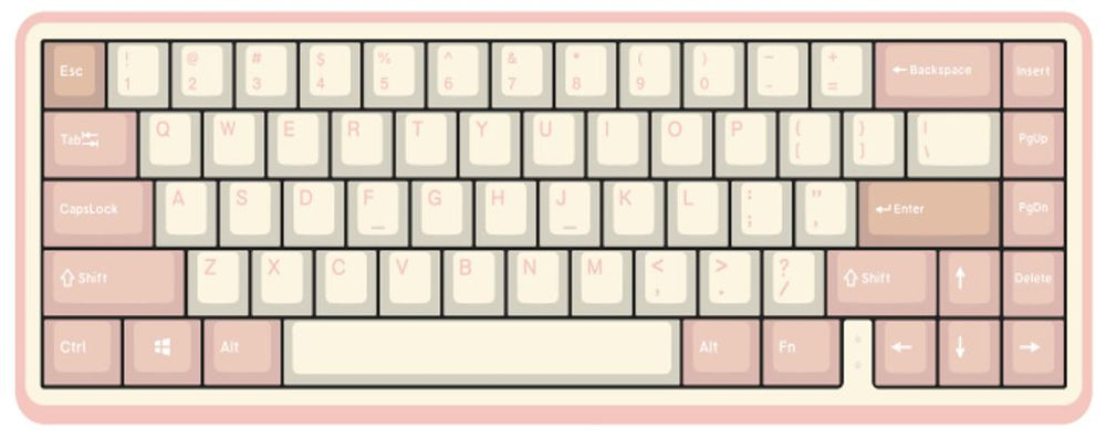 Varmilo Minilo VXB67 Mendozae 65% Bluetooth White LED EC Mechanical Keyboard