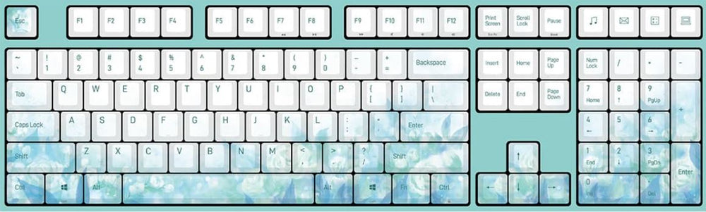 Varmilo VA108M Jasmine White LED Dye Sub PBT Mechanical Keyboard