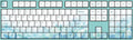 Varmilo VA108M Jasmine White LED Dye Sub PBT Mechanical Keyboard