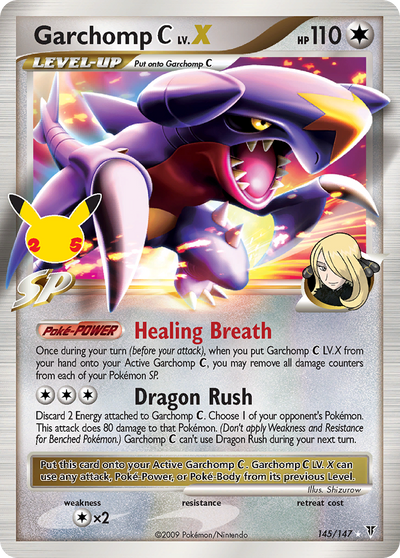 Garchomp C Lv X 145 25 Celebrations Classic Collection Holofoil