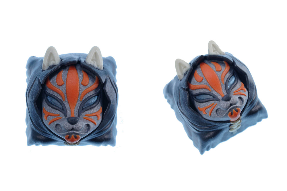 Hot Keys Project HKP Kitsune Grey Orange Artisan Keycap