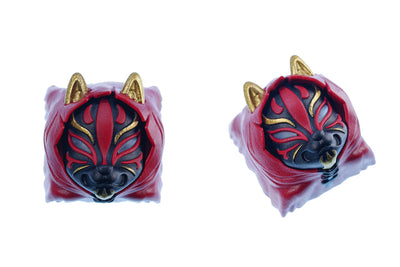 Hot Keys Project HKP Kitsune Red Gold Artisan Keycap