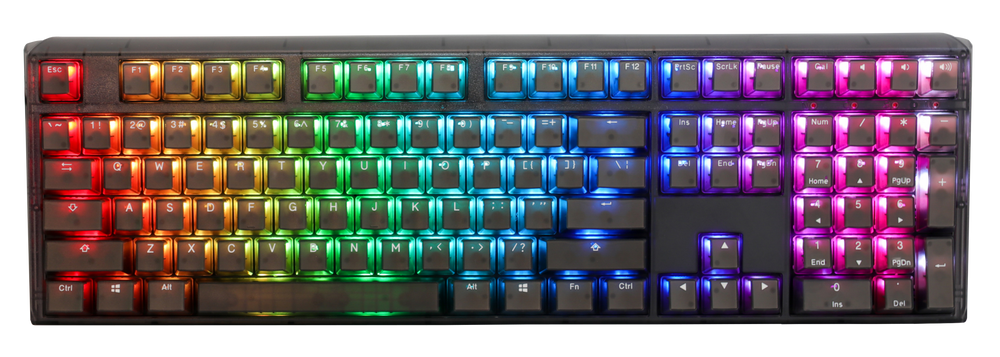 Ducky One 3 Aura Clear Black Hotswap RGB Double Shot ABS Mechanical Keyboard
