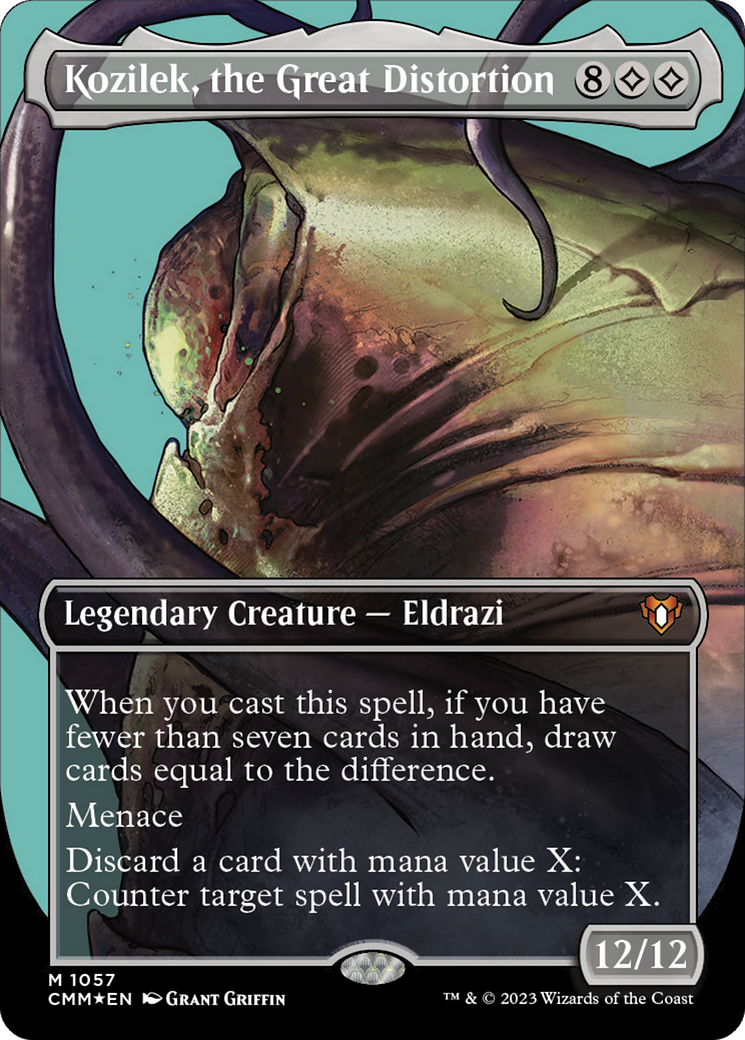 Kozilek, the Great Distortion (CMM-1057) - Commander Masters (Borderless)