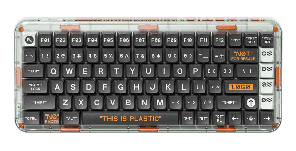 MelGeek Mojo84 Plastic Advance Hotswap Bluetooth + Wireless 2.4 GHz RGB Mechanical Keyboard
