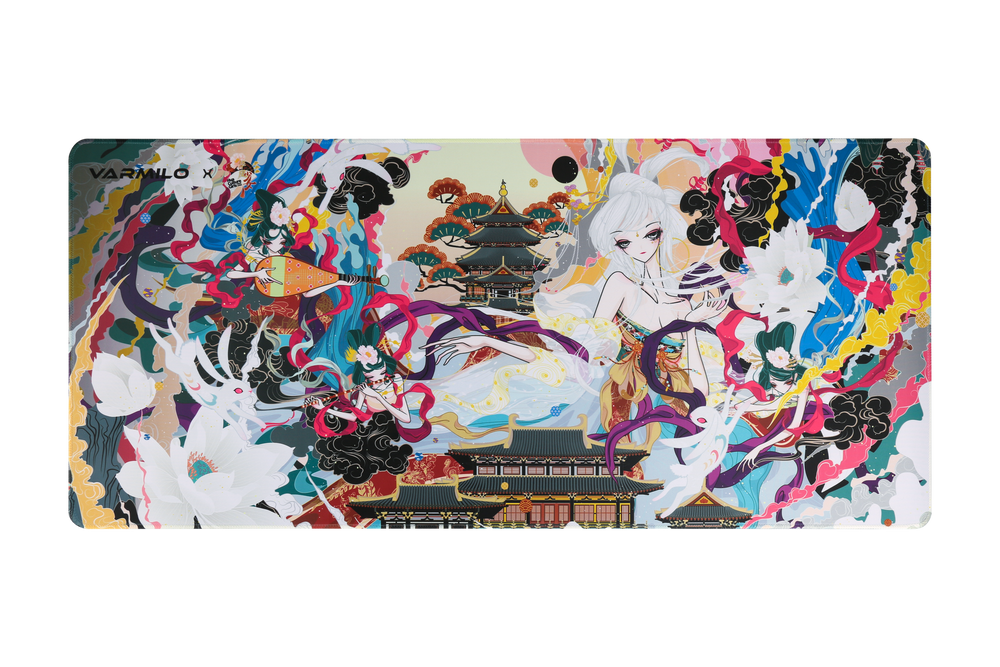 Varmilo Extra Large Guanghan Palace Desk Mat with Stitched Edges