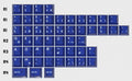 KBDFans PBTfans Klein Blue International Kit Translucent 51 Key Cherry Profile Double Shot ABS Add-on Keycap Set