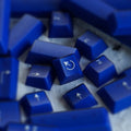 KBDFans PBTfans Klein Blue International Kit Translucent 51 Key Cherry Profile Double Shot ABS Add-on Keycap Set