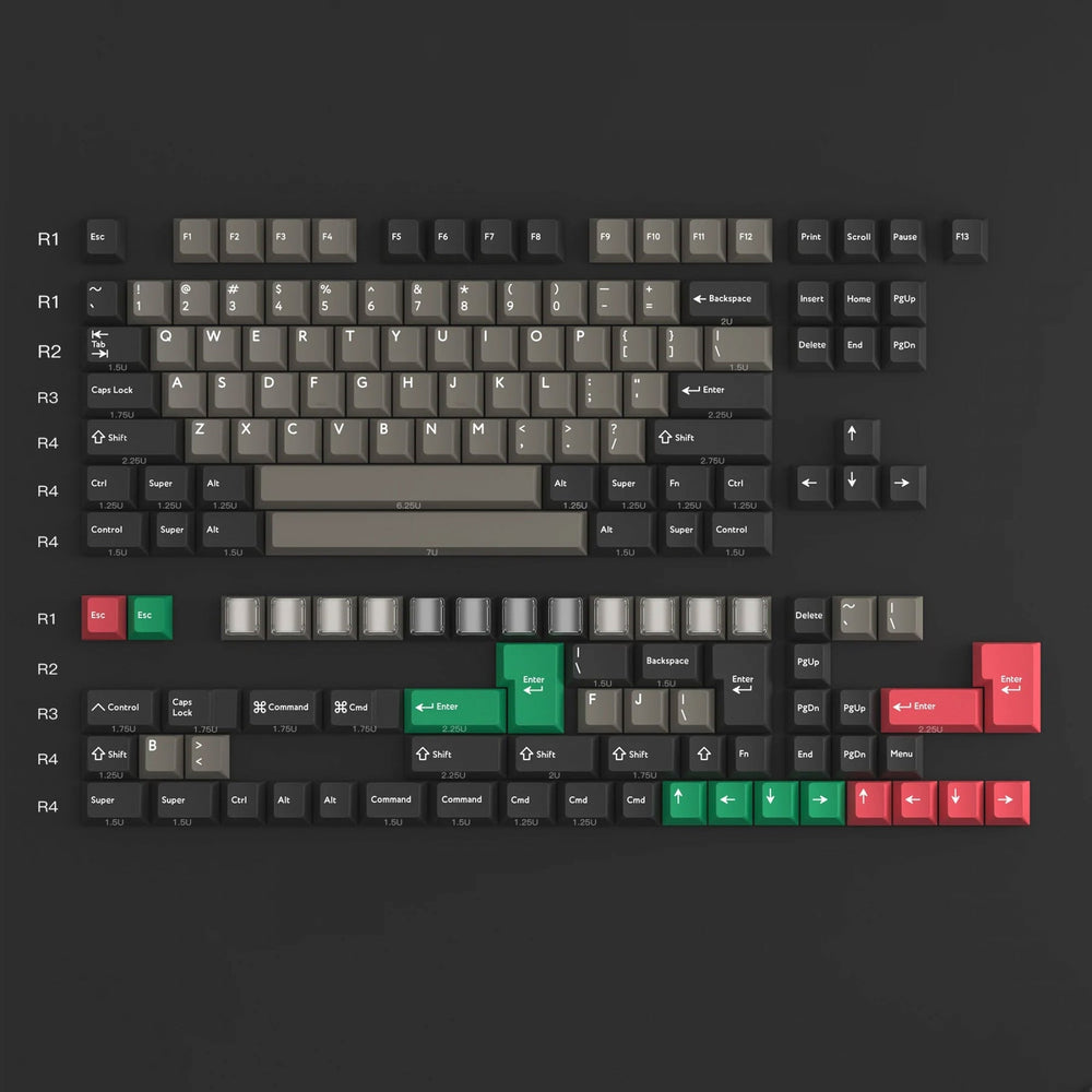 KBDFans PBTfans Dolch Base Kit 158 Key Cherry Profile Double Shot PBT Keycap Set