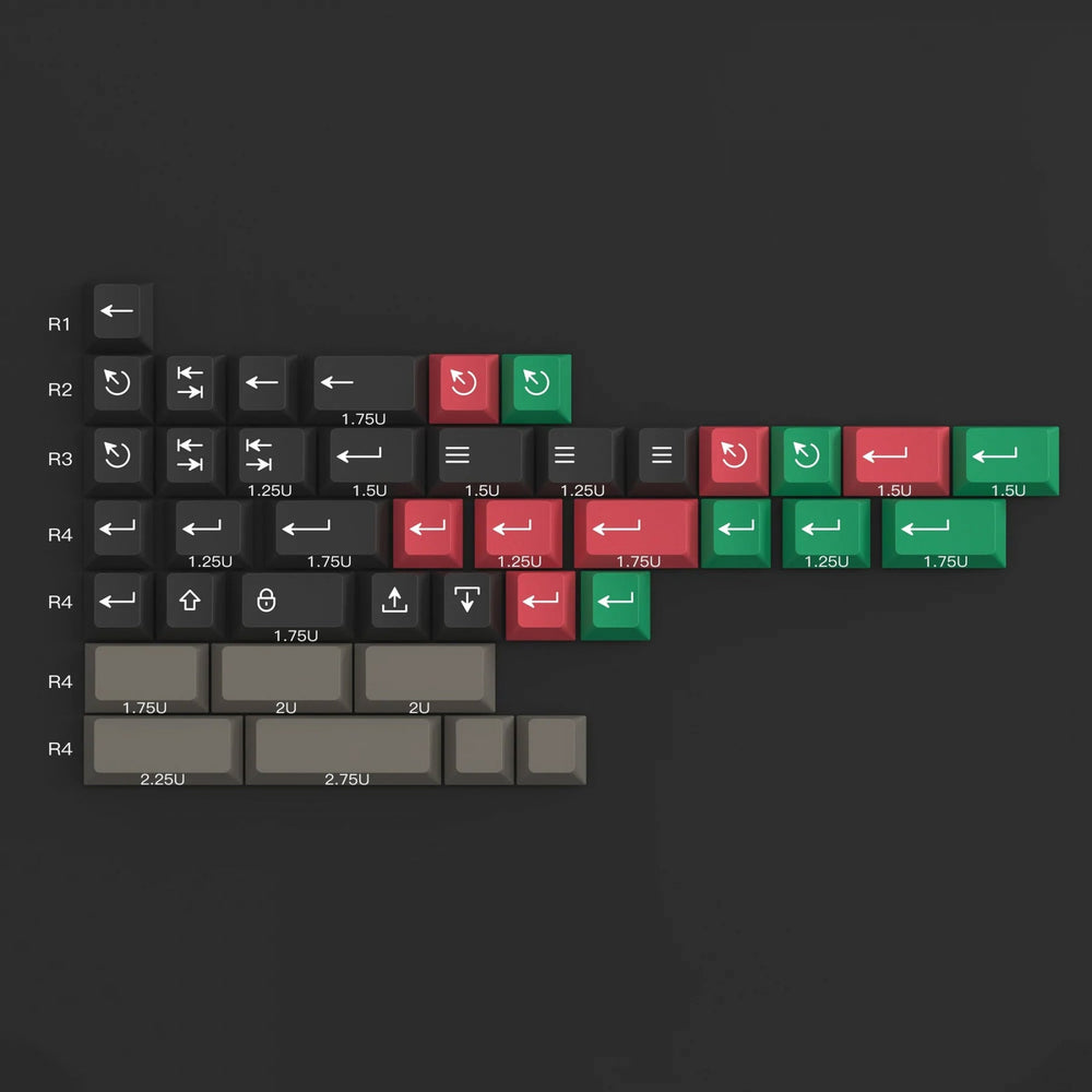 KBDFans PBTfans Dolch 40s Kit 41 Key Cherry Profile Add-on Keycap Set
