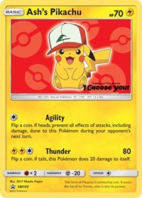 Ash's Pikachu - SM109 - (SM Promos)