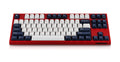 Leopold FC750RBT White Blue Star TKL Bluetooth PD Double Shot PBT Mechanical Keyboard