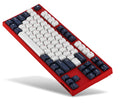 Leopold FC750RBT White Blue Star TKL Bluetooth PD Double Shot PBT Mechanical Keyboard