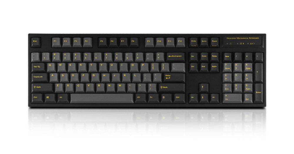 Leopold FC900RBT Ash Yellow Bluetooth PD Double Shot PBT Mechanical Keyboard